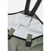 Lammikko Shoulder Strap Rain Pants, Greyish Green - Pants - 6