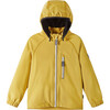 Vantti Detachable Hood Zipper Softshell Jacket, Orange Juice - Jackets - 3