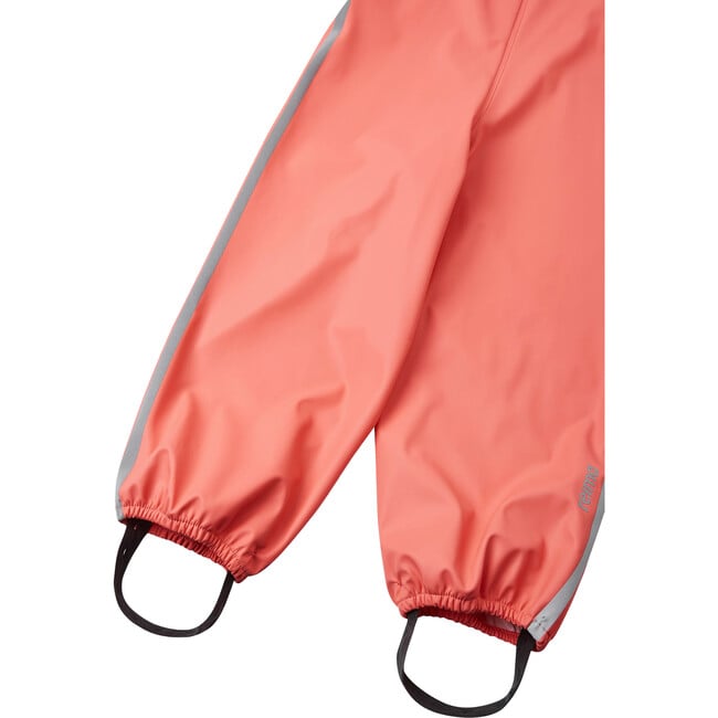 Lammikko Shoulder Strap Rain Pants, Misty Red - Rain Pants - 7