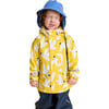 Vesi Detachable Hood Zipper Raincoat, Yellow - Raincoats - 8