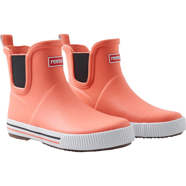 Ankles Pull-On Rain Boots, Misty Red - Rain Boots - 4