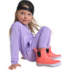 Ankles Pull-On Rain Boots, Misty Red - Rain Boots - 8