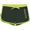 UV Protector Contrast Piped Drawstring Swim Bottoms, Key Lime - Swim Trunks - 1 - thumbnail