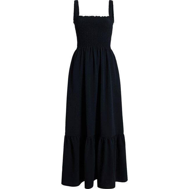 The Women's Anjuli Nap Dress, Black Crepe