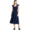 The Women's Ellie Nap Dress, Navy Crepe - Dresses - 1 - thumbnail