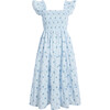 The Women's Ellie Nap Dress, Blue Ditsy - Dresses - 1 - thumbnail