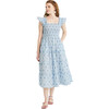 The Women's Ellie Nap Dress, Blue Ditsy - Dresses - 2