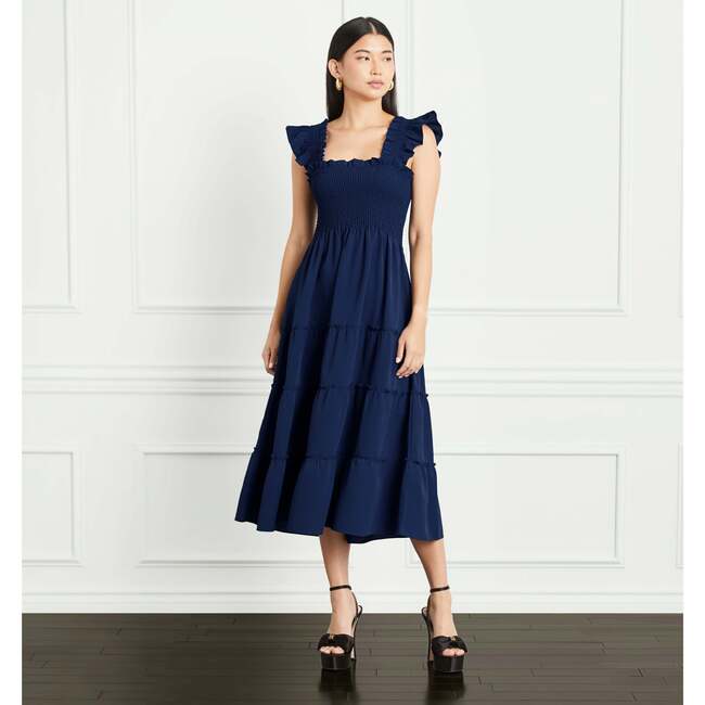 The Women's Ellie Nap Dress, Navy Crepe - Dresses - 2