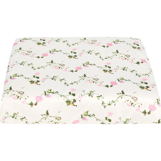 Fitted Sheet, Pink Pond Floral