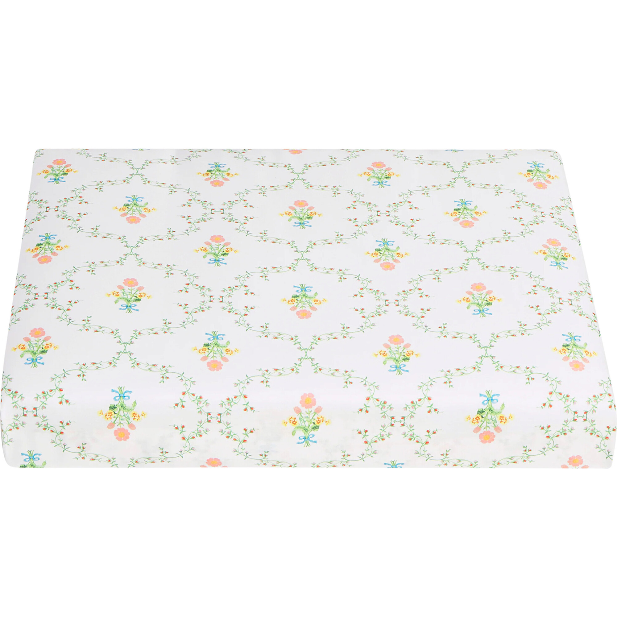 Hill House Home Pastel Trellis Fitted Sheet - Pastel Trellis - Size Full