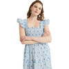 The Women's Ellie Nap Dress, Blue Ditsy - Dresses - 4