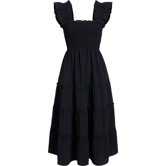 The Women's Ellie Nap Dress, Black Crepe - Dresses - 3