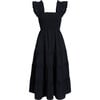 The Women's Ellie Nap Dress, Black Crepe - Dresses - 3