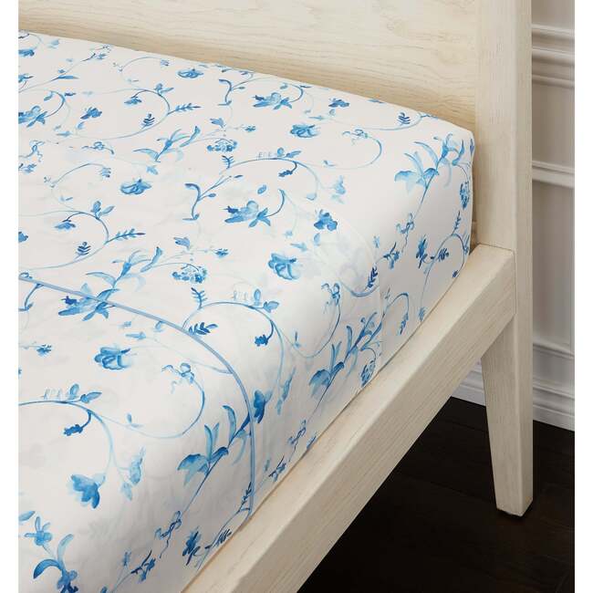 Fitted Sheet, Blue Botanical - Sheets - 2