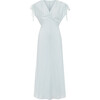 Angelina Maxi Dress, Soft Blue Plaid - Dresses - 1 - thumbnail
