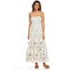 Nicole Maxi Dress, Royal Blue Garden - Dresses - 2