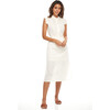 Tori Midi Dress, Ivory Embroidery - Dresses - 2