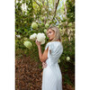 Angelina Maxi Dress, Soft Blue Plaid - Dresses - 2