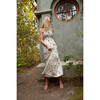 Collette Maxi Dress, Royal Blue Garden - Dresses - 2