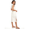 Tori Midi Dress, Ivory Embroidery - Dresses - 4