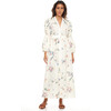 Octavia Linen Midi Dress, Ivory Floral - Dresses - 3