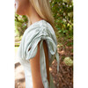 Angelina Maxi Dress, Soft Blue Plaid - Dresses - 4