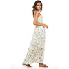 Collette Maxi Dress, Royal Blue Garden - Dresses - 4