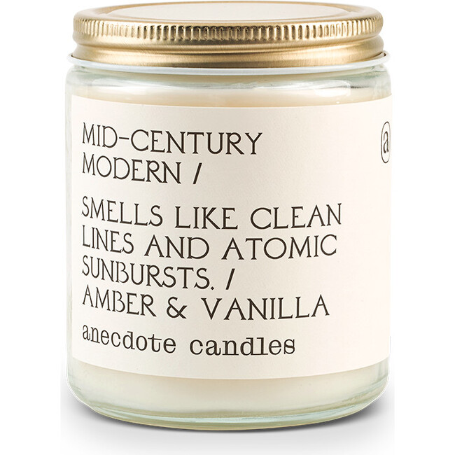 Mid-Century Modern Glass Jar Candle