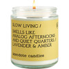 Slow Living Glass Jar Candle - Candles - 2