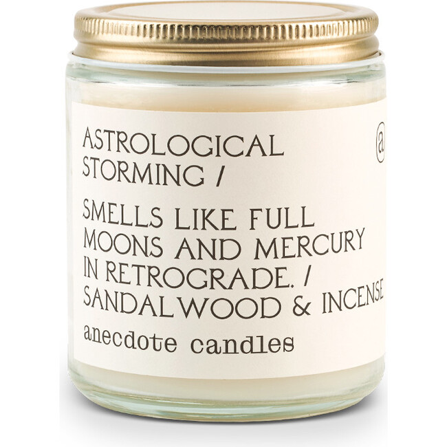 Astrological Storming Glass Jar Candle