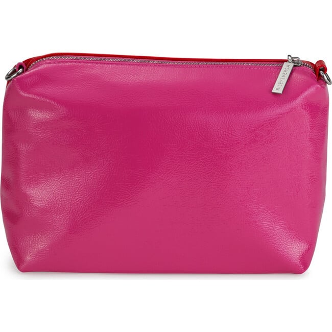 Two-Tone Pouch, Red and Pink - Bags - 2