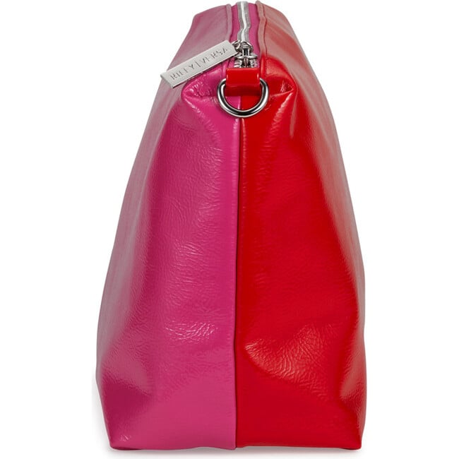 Two-Tone Pouch, Red and Pink - Bags - 3