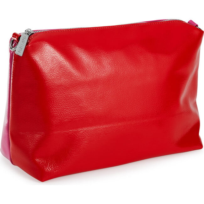 Two-Tone Pouch, Red and Pink - Bags - 4