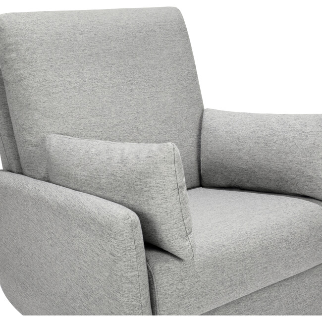 Juno U-Shaped Swivel Glider, Frost Grey - Nursery Chairs - 9