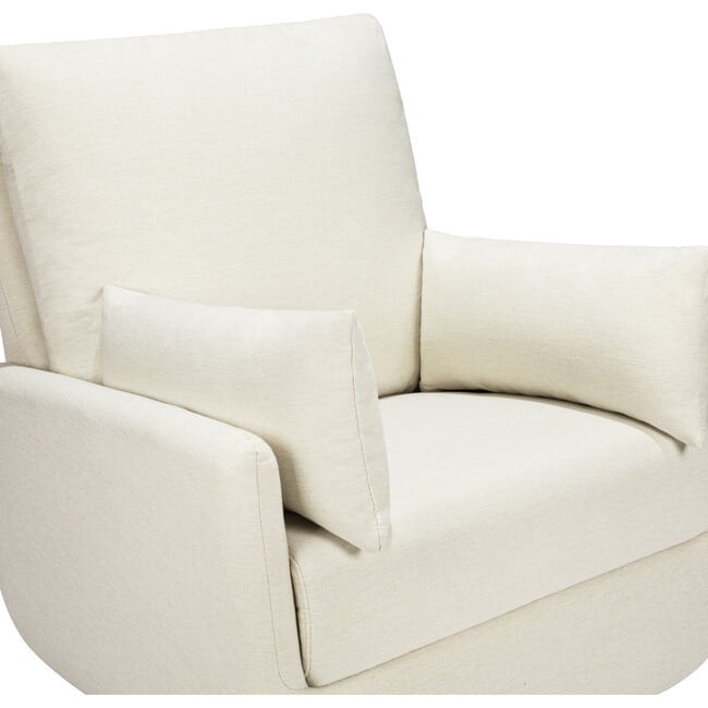 Juno U-Shaped Swivel Glider, Vanilla - Nursery Chairs - 8