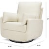 Juno U-Shaped Swivel Glider, Vanilla - Nursery Chairs - 9