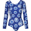 Women's Surf Tie-Dye One-Piece Swimsuit, Blue - One Pieces - 1 - thumbnail