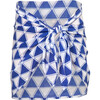 Tie-Dye Mini Sarong Coverup, Blue - Cover-Ups - 1 - thumbnail
