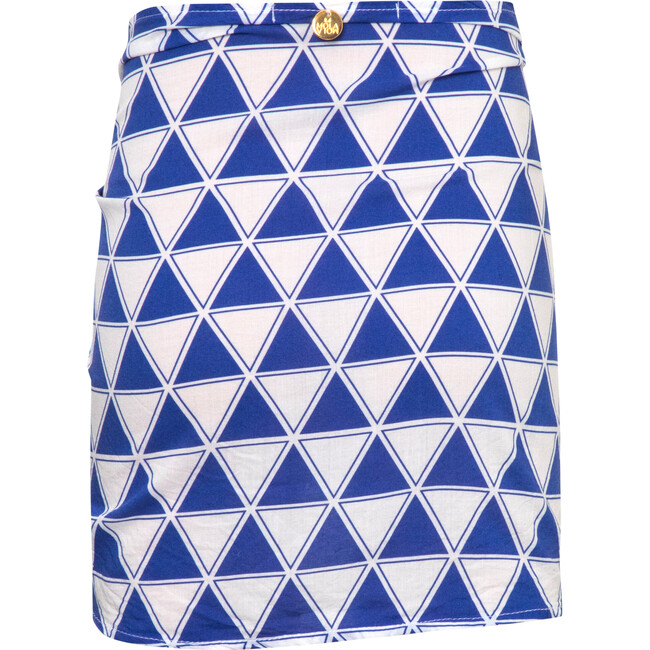 Tie-Dye Mini Sarong Coverup, Blue - Cover-Ups - 2