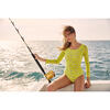 Women's Surf Scoop Neck Long Sleeve One-Piece Swimsuit, Lemon Fish - One Pieces - 4