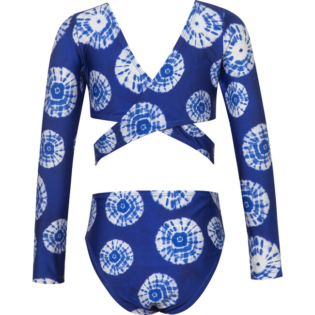 Tie-Dye Pauly One-Piece Swimsuit, Blue - One Pieces - 3