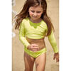 Pau Round Neck Long Sleeve Bikini, Lemon Fish - Two Pieces - 2