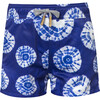 Kids Tie-Dye Drawstring Trunks, Blue - Swim Trunks - 1 - thumbnail