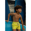 Kids Drawstring Trunks, Lemon Fish - Swim Trunks - 2