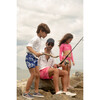 Kids Tie-Dye Drawstring Trunks, Blue - Swim Trunks - 3