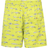 Men's Drawstring Short Trunks, Lemon Fish - Swim Trunks - 2