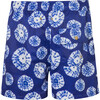 Men's Tie-Dye Drawstring Short Trunks, Blue - Swim Trunks - 3