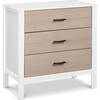 Radley 3-Drawer Dresser, White And Coastwood - Dressers - 1 - thumbnail