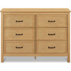 Charlie 6-Drawer Double Dresser, Honey - Dressers - 1 - thumbnail