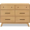 Otto 6-Drawer Dresser, Honey - Dressers - 1 - thumbnail